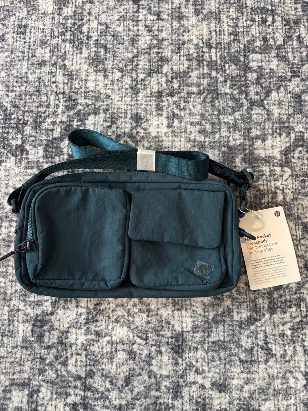 New Lululemon Unisex Multi-Pocket Crossbody Bag - one size - warp teal